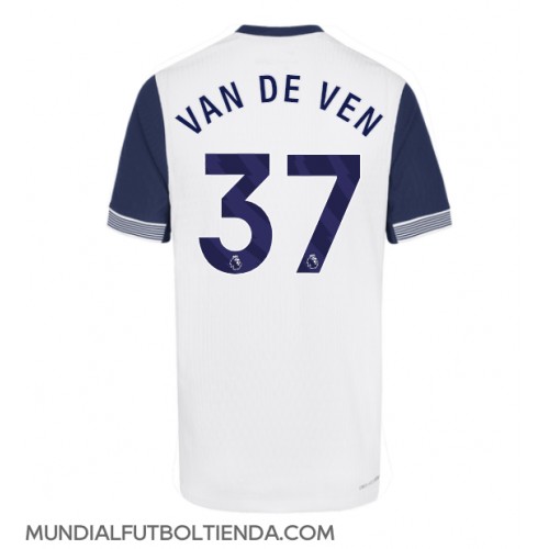 Camiseta Tottenham Hotspur Micky van de Ven #37 Primera Equipación Replica 2024-25 mangas cortas